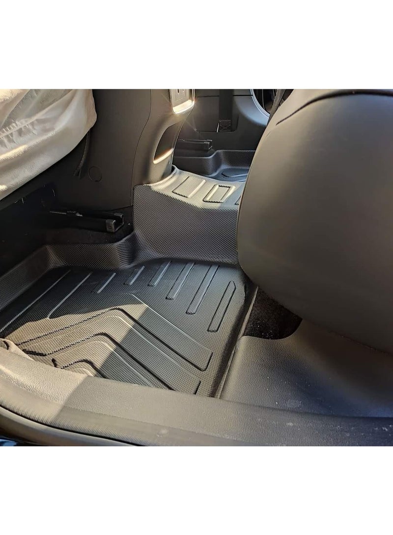 Premium TPE Car Floor Mats - Laser-Measured Custom Fit All-Weather Protection, Heavy Duty Odorless Interior Shield for Luxury Compact SUVs - Image 5
